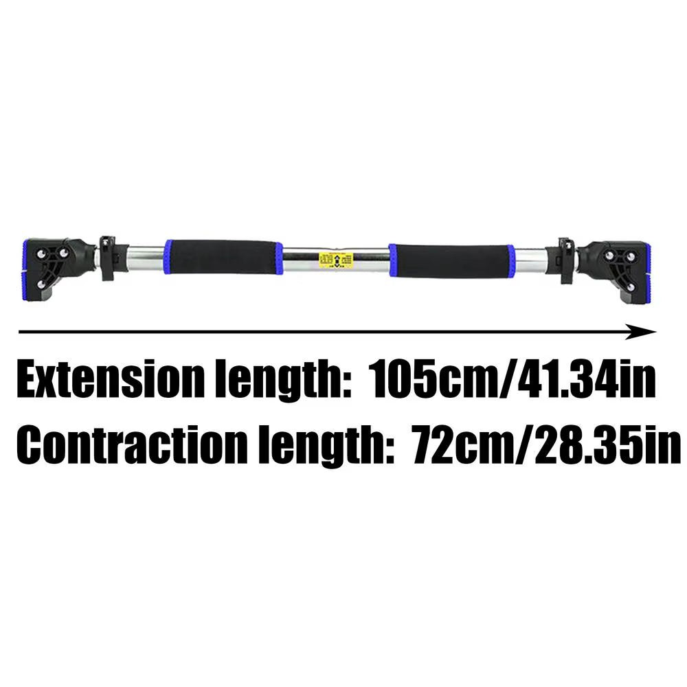 Indoor Home Pull up Bar Adjustable Width Strength Training Chin up Bar without Screws Max 400Lbs for Fitness Exercise Tools