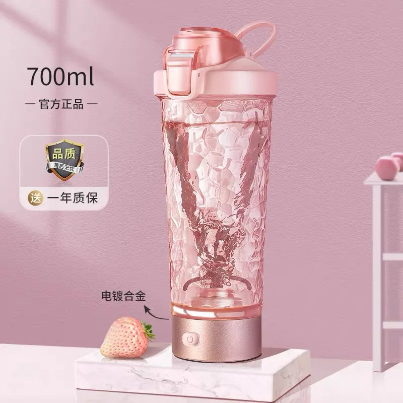 650Ml USB Electric Portable Whey Protein Shaker Bottle Fully Automatic Stirring Cup Rechargeable Gym BA Free Cocktail Blend