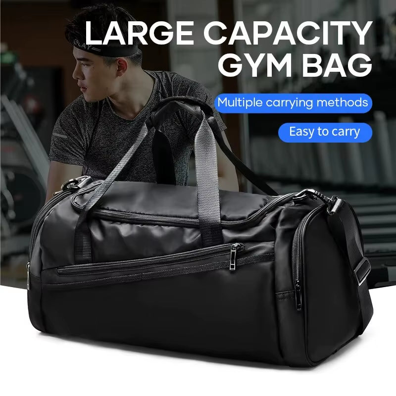 Sports Gym Bag Travel Duffel Bag with Shoes Compartment for Men Women 40L Lightweight Foldable Duffel Bag Workout Bag