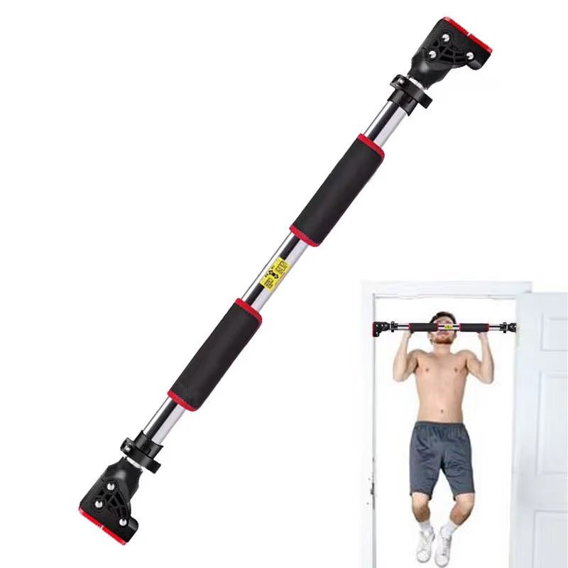 Indoor Home Pull up Bar Adjustable Width Strength Training Chin up Bar without Screws Max 400Lbs for Fitness Exercise Tools