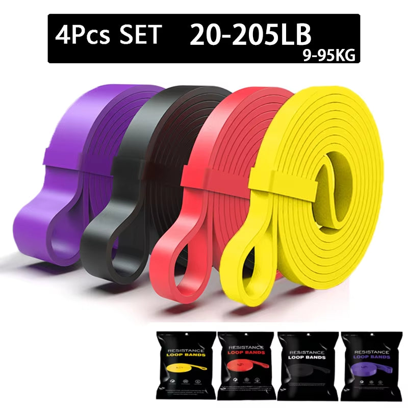 20~230Lbs Heavy-Duty Resistance Band Agility Training Workout Gym Equipment Yoga Pilates Accessories Rubber Band Home Gym